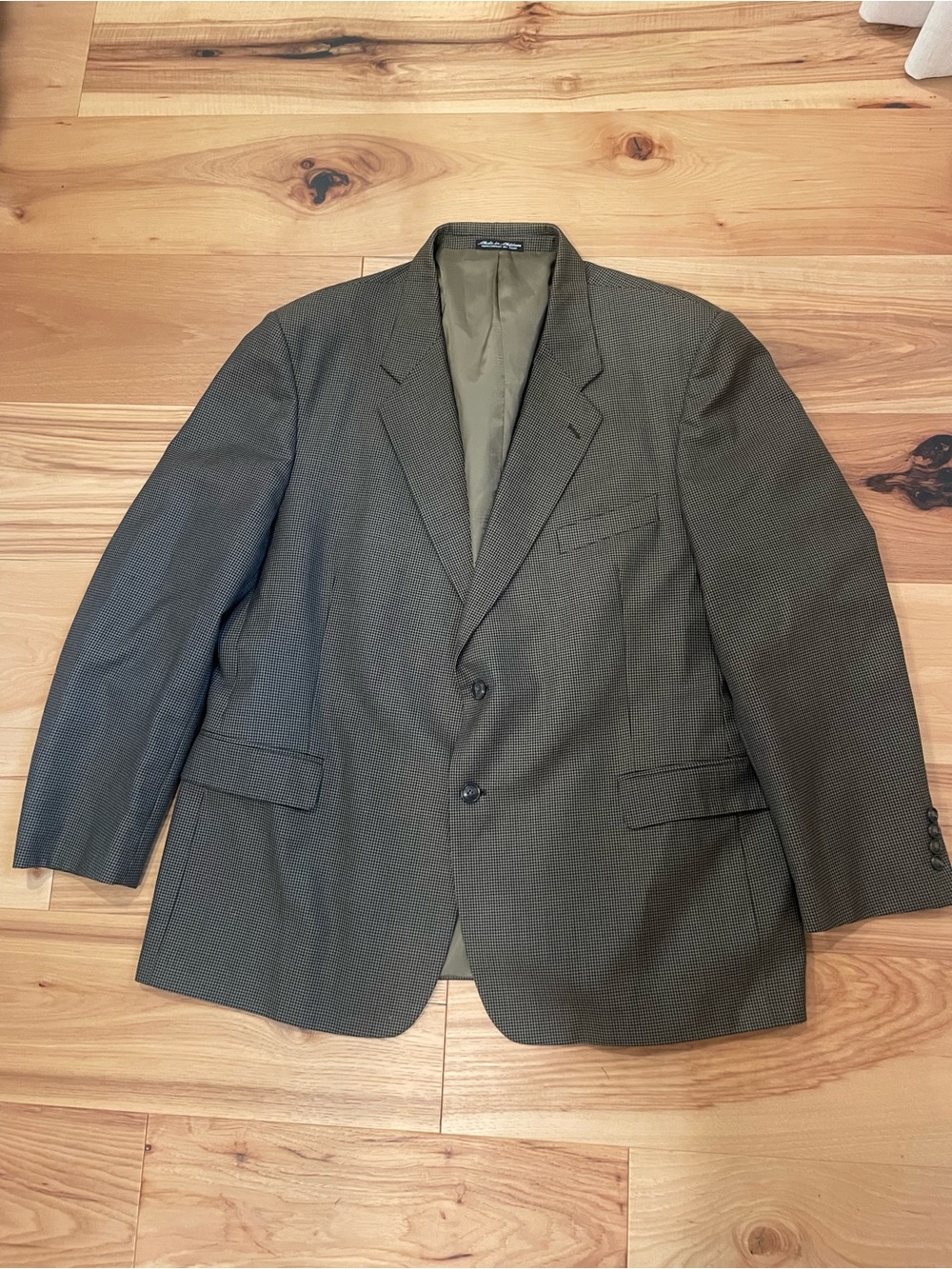 Men's Brown Single-Breasted Notch Lapel Blazer